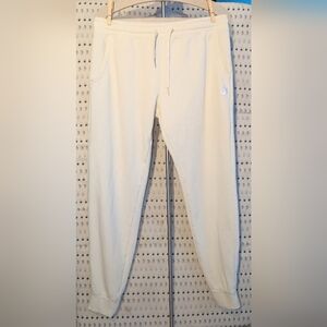 HOTWORX Women's Sweatpants Joggers-Cream-Large